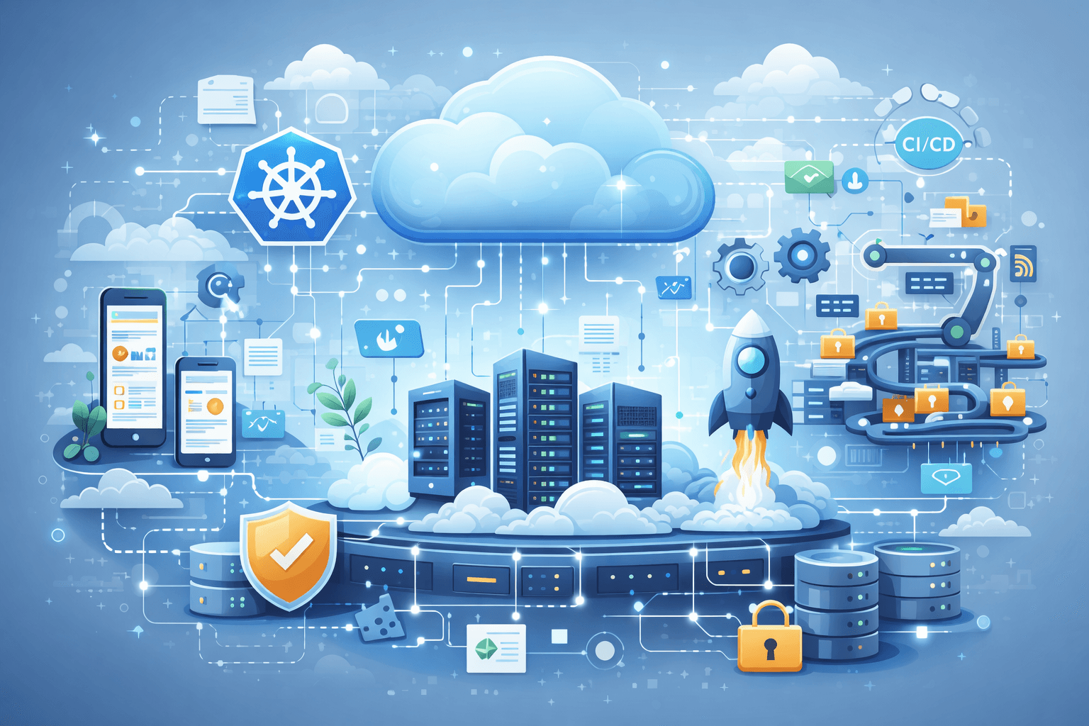 Cloud infrastructure and deployment pipeline